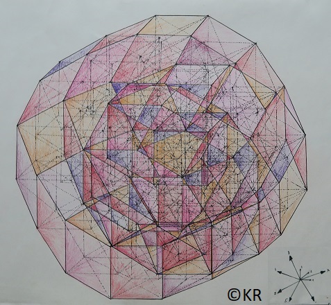 Een kubus, uitgewerkt in negen dimensies.