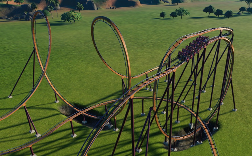 Allerlei loopings en inversies maken van de Floorless een unieke ervaring.
