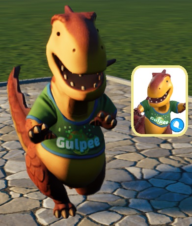 De Gulpee-mascotte kennen we nog van Planet Coaster 1.