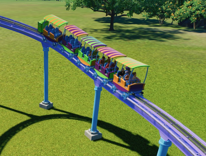 Deze Attractie is een soort Monorail, maar meer gericht op Plezier dan op Vervoer.