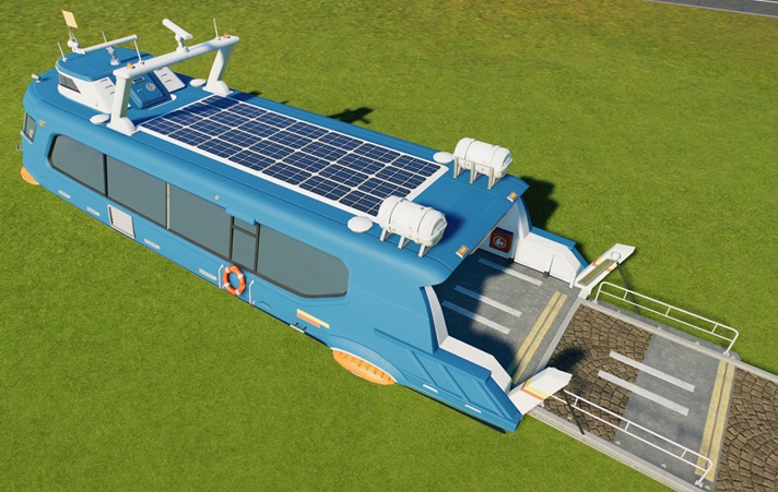 Een extra Ingang aan het Water? Daarvoor is er deze Veerboot.