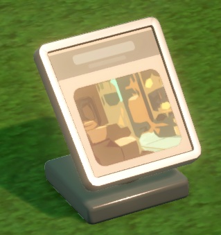 Een Angled Info Stand bestaat uit een plat voetstuk met daarop het eigenlijke infobord, dat inderdaad 'gekanteld' op het voetstuk staat. Het Infobord op de foto bestaat alleen maar uit een afbeelding met bovenschrift.