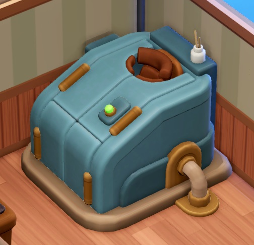 Een Bandage Box is een blauwe 'machine' waarin een Personeelslid plaatsneemt om te genezen van een Verwonding.