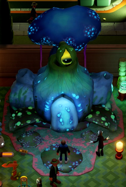 De Copyblight Plant is een enorme Plant (eerder een Boom) met een oog op een steel, en een stam waaruit de Bezoekersklonen tevoorschijn komen en weer weggaan. De Plant is donkerblauw gekleurd.