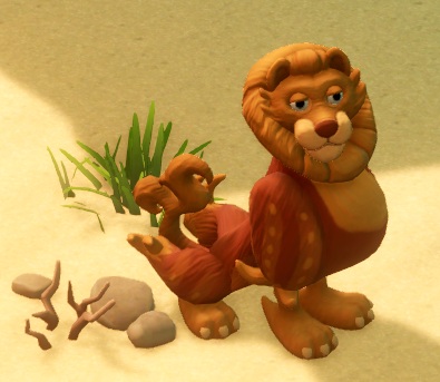 Een Dandy Lion is een Leeuw met hooghartige blik, en héél verzorgde manen. De Dandy Lion staat trots rechtop, met de borst vooruit.