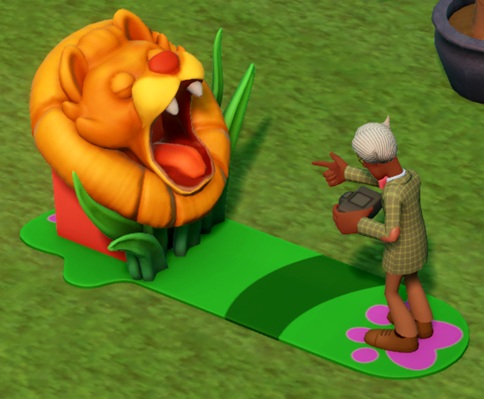 De Dandy Lion Photo Op bestaat uit een nagemaakte Dandy Lion-kop met open mond. Eén Bezoeker moet van achter de kop zijn hoofd door de leeuwenbek steken; een andere Bezoeker wordt verondersteld dit te fotograferen. Een Professor maakt hier zijn fototoestel klaar, al is er niemand die zijn hoofd door de leeuwenbek steekt.