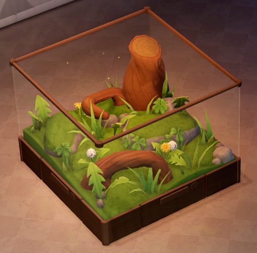 Een Medium Terrarium ingericht als Grasland.