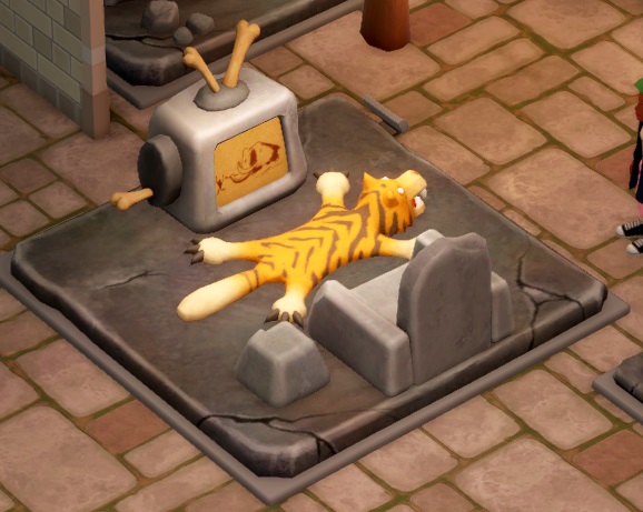 Een Rock Lounge is een soort 'living' met een zetel en een televisie, alles uit steen gemaakt. Vóór de televisie ligt een tijgervel. De televisie heeft twee beenderen als antenne.