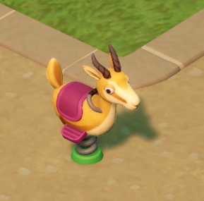 De Sprungbok Rider is een zitje in de vorm van een Sprungbok, gemonteerd op een dikke, stalen springveer. Kinderen die erop zitten, kunnen heen en weer bewegen dankzij de veer.