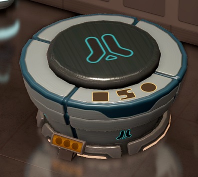 De Table of Cosmos is een lage cilinder, met een cirkelvormig 'tafelblad'. De rand is in vier sectoren verdeeld.