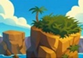 Diverse afgesleten kustkliffen die zó ver geërodeerd werden door de zee, dat ze nu vrijstaand geworden zijn. Op de voorgrond staat een klif, begroeid met struiken en een palmboompje links; op de achtergrond staat een onbegroeide klif. In de verte is de eigenlijke Rotskust zichtbaar.